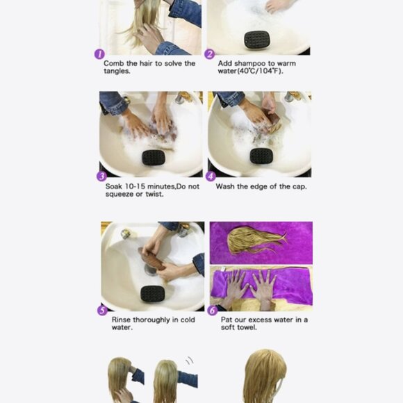 20” Synthetic Wig with Bangs – Heat Safe, Mid-Length Layered Red - Picture 14 of 14